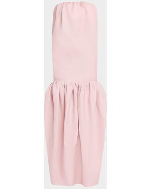Balenciaga Strapless Double Balloon Gown - Pink