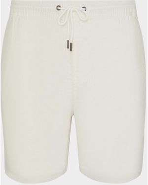 Onia Apos;S Stretch Linen Drawstring Shorts - White