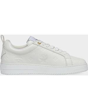 MCM Apos;S Neo Derby Leather Sneakers - White