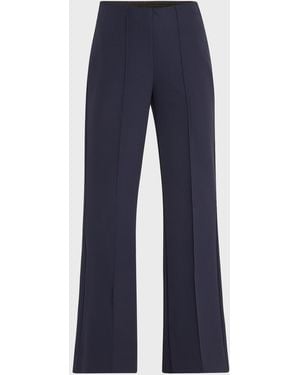 Kobi Halperin Lucy Pintuck Flare-Leg Pants - Blue