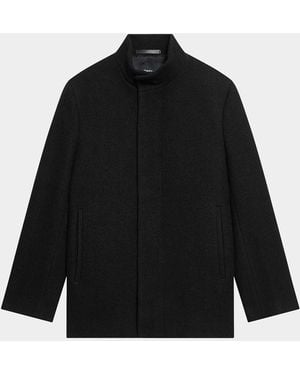 Theory Apos;S Clarence Melton Virgin Wool-Blend Coat - Black