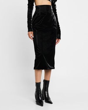 LAQUAN SMITH Midi Pencil Skirt - Black