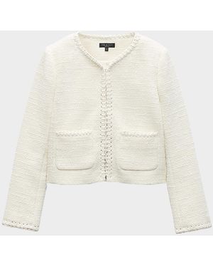 Rag & Bone Cheyenne Tweed Jacket - Natural