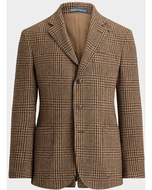 Polo Ralph Lauren Glen Plaid Wool Tweed Sport Jacket - Brown