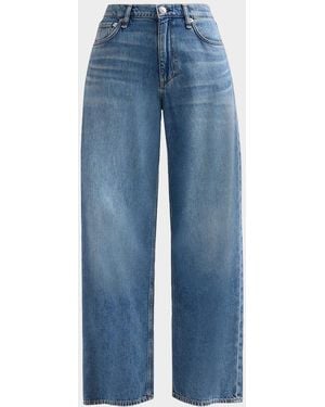Rag & Bone Flexi Andi Cotton-Blend Wide-Leg Jeans - Blue