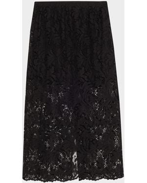 A.L.C. Lydia Lace Midi Skirt - Black