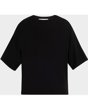 Michael Kors Shaun Crewneck Boxy Tee - Black
