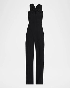 A.L.C. Elouise V-Neck Straight-Leg Jumpsuit - Black