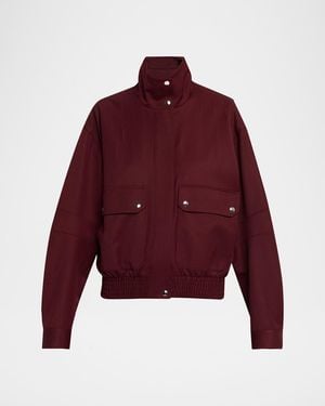 Proenza Schouler Aviva Blouson Jacket - Red