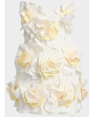 Acler Jackhill 3D Floral Minidress - Natural