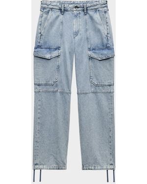 Rag & Bone Apos;S Fit 4 Denim Cargo Pants - Blue