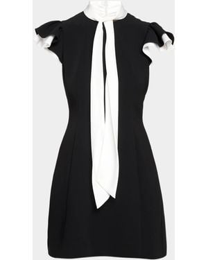 Cinq À Sept Sarya Tieneck Sheath Mini Dress - Black