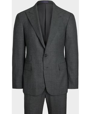 Ralph Lauren Gregory Wool And Cashmere Birdseye Suit - Gray