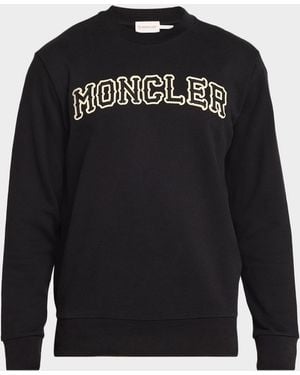 Moncler Apos;S Logo Cotton Sweatshirt - Black
