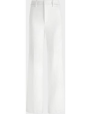 Alice + Olivia Alexander Twill Sateen Pants - White