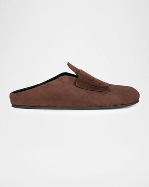 Jacquemus Apos;S Les Moccasin Suede Mules - Brown