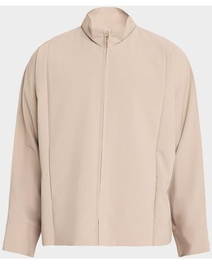 IM MEN Apos;S Flat Foldable Zip-Front Jacket - Natural