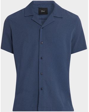Rails Apos;Amalfi Textured Short-Sleeve Shirt - Blue
