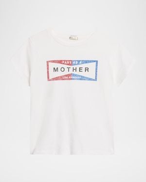 Mother The Boxy Goodie Goodie Tee - White