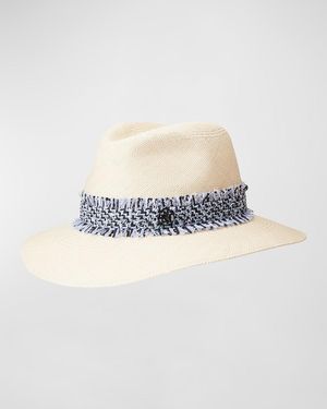ハット Maison Michel Maison Michel Eric Ribbon On Brisa Hat Maison Michel Eric ribbon on brisa wide brim hat | The