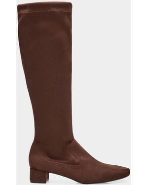 Pedro Garcia Eneida Suede Knee-High Boots - Brown