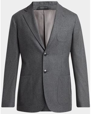 Giorgio Armani Apos;S Upton Cashmere-Stretch Blazer - Gray