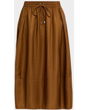 Cinq À Sept Sirani Parachute Skirt With Pockets - Brown