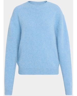 TOTEME Classic Alpaca-Blend Crewneck Sweater - Blue