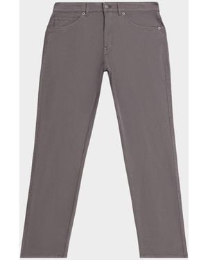 Peter Millar Signature Sateen Five-Pocket Pants - Gray