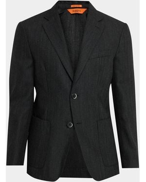 Barena Apos;S Borgo Notch Lapel Sportcoat - Black