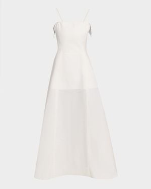 FFORME Neneh Sleeveless Flared Midi Dress - White