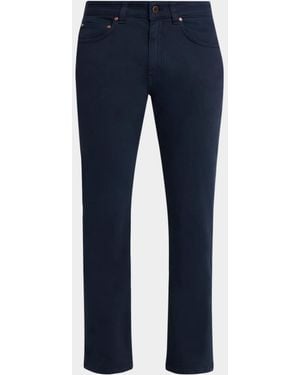 Boglioli Apos;S Comfort Soft Five-Pocket Pants - Blue