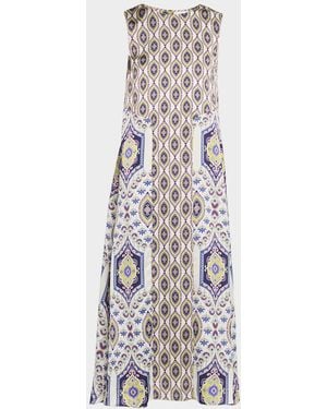 MISA Los Angles Talitha Satin Maxi Dress - White