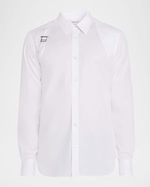 McQueen Harness Sport Shirt With Strap - White