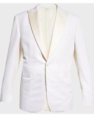 Brioni Apos;S Solid Wool Dinner Jacket - White
