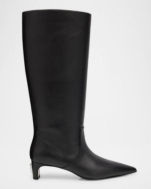 Marc Jacobs The Mel Leather Knee-High Boots - Black