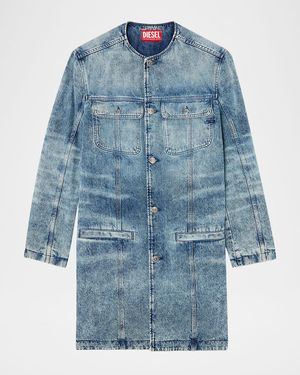 DIESEL Long Jacket - Blue