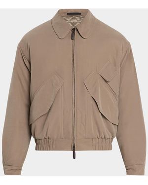 Giorgio Armani Apos;S Club Collar Jacket - Brown
