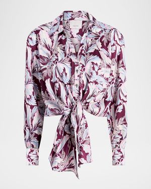 Cinq À Sept Marianna Tulip-Print Shirt - Multicolor
