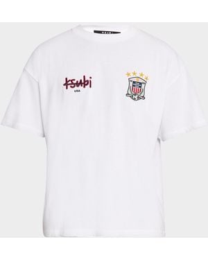 Ksubi Usa Ekcess Crewneck T-Shirt - White