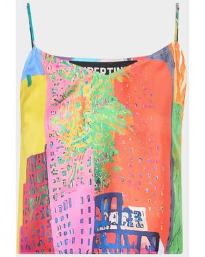 Libertine Nyc Printed Silk Camisole - Multicolor