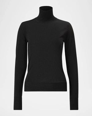 Carolina Herrera Wool-Blend Turtleneck Sweater - Black