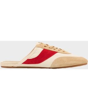 Vince Solstice Suede Sneaker Mules - Pink