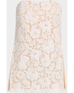 Sans Faff Poppy Strapless Lace Top - Natural
