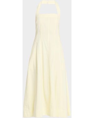 A.L.C. Elinor Halter Midi Dress - Natural
