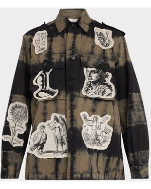 Libertine Nero Vintage Patches French Military Jacket - Black
