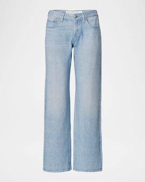 Rag & Bone Rb Miramar Saige Low-Rise Relaxed Straight Jeans - Blue