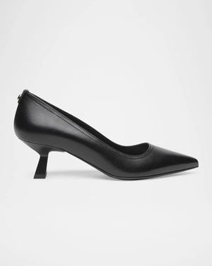 Nero Giardini 50Mm Leather Mid-Heel Pumps - Black