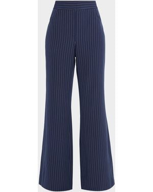 Toccin Gaia Striped Flare Pants - Blue