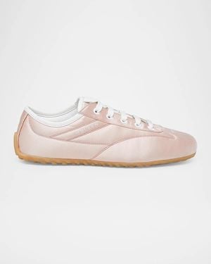 McQueen Boxe Satin Low-Top Sneakers - Pink